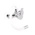 KITCHEN FAUCET WITH WHITE FLEXIBLE SPOUT