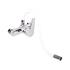 KITCHEN FAUCET WITH WHITE FLEXIBLE SPOUT