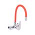 KITCHEN FAUCET WITH RED FLEXIBLE SPOUT