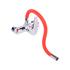 KITCHEN FAUCET WITH RED FLEXIBLE SPOUT