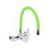 KITCHEN FAUCET WITH GREEN FLEXIBLE SPOUT