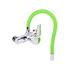 KITCHEN FAUCET WITH GREEN FLEXIBLE SPOUT