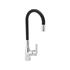 KITCHEN FAUCET WITH BLACK FLEXIBLE SPOUT