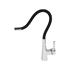 KITCHEN FAUCET WITH BLACK FLEXIBLE SPOUT
