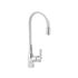 KITCHEN FAUCET WITH WHITE FLEXIBLE SPOUT