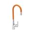 KITCHEN FAUCET W/ ORANGE FLEXIBLE SPOUT
