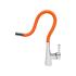 KITCHEN FAUCET W/ ORANGE FLEXIBLE SPOUT