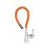 KITCHEN FAUCET W/ ORANGE FLEXIBLE SPOUT