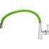 KITCHEN FAUCET WITH GREEN FLEXIBLE SPOUT