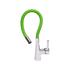 KITCHEN FAUCET WITH GREEN FLEXIBLE SPOUT