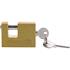 RECTANGULAR BRASS PADLOCK 50MM