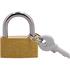 PLATED BRASS PADLOCK  30MM