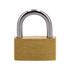 PLATED BRASS PADLOCK  30MM