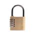 PADLOCK WITH 4 RING COMBINATION LOCK.