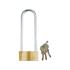 PLATED BRASS PADLOCK 40x105MM