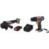 SET 20V :ANGLE GRINDER 125MM+DRILL 26NM