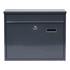 Wall Mounted Steel Post Box   Grey 