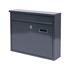 Wall Mounted Steel Post Box   Grey 