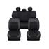 CARBON Style Seat Covers (Black) For Citroen C ZERO 2010 Onwards