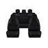 CHAMPION Style Seat Covers with Fixed Headrests (Black) For Citroen C ZERO 2010 Onwards