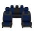 CAPRICE Style Seat Covers (Black/Blue) For Citroen C ZERO 2010 Onwards