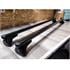 Nordrive Helio black aluminium aero Roof Bars for Peugeot 407 SW 2004 2010, With Raised Roof Rails
