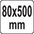 F CLAMP 80x500MM