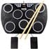 PDT RockJam Rechargeable Bluetooth Midi 7 Pad Tabletop Digital Drums Kit with Drumsticks