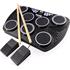 PDT RockJam Rechargeable Bluetooth Midi 7 Pad Tabletop Digital Drums Kit with Drumsticks