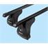Nordrive Quadra black steel square Roof Bars for Volvo V60 2010 Onwards, Without Roof Rails