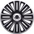 Quadro Black Silver Premium 15 Inch Wheel Trim Set of 4 