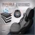 Premium VOYAGER GREY Linen Car Seat Covers With Neck Pillows    For Vauxhall ASTRA Mk III Estate 1991 1998