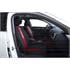Sparco Universal Polyester Fabric Car Seat Cover Set   Black and Red For Peugeot 207 2006 2012