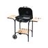 GARDEN BBQ GRILL, LID&SHELFES, 47X47CM