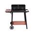 CHARCOAL GRILL WITH SHELF, 48X28CM