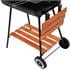 Lund Charcoal Grill With Shelves   53 x 33cm