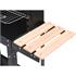 CHARCOAL GRILL WITH SHELF 48,5X26CM
