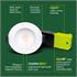 Luceco IP65 F Type Compact Regressed Dimmable Fire Rated LED Downlight   White Bezel   4000K