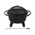 STEEL FIRE PIT WITH GRILL 57CM