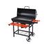 CHARCOAL GRILL WITH LID GRATE 71X34,5CM