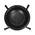 STEEL FIRE PIT W/ LOG STORE 58X58CMX55CM