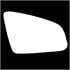 Right Stick On Wing Mirror glass for AUDI A6 Avant, 2005 2008