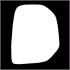 Right Stick On Wing Mirror Glass for Peugeot PARTNER van 2008 2012