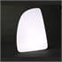 Left Stick On Wing Mirror Glass for Peugeot BOXER Flatbed, 1999 2002
