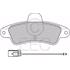 EEC Rear Brake Pads (Full set for Rear Axle)   BRP1363