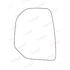 Left Stick On Wing Mirror Glass for Peugeot PARTNER van 2008 2012