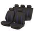 Walser Basic Zipp It Hastings Car Seat Cover Set   Black and Blue For Peugeot 207 Saloon 2007 Onwards