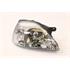 Right Headlamp (Clear Indicator, Supplied With Motor, Takes H4 Bulb) for Kia Rio 2003 2005