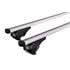 Nordrive Helio silver aluminium aero  Roof Bars for Peugeot 407 SW 2004 to 2010 (With Raised Roof Rails)