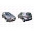 Renault Scenic 2009 2012 LH (Passenger Side) Front Bumper Grille Bezel, Painted Silver